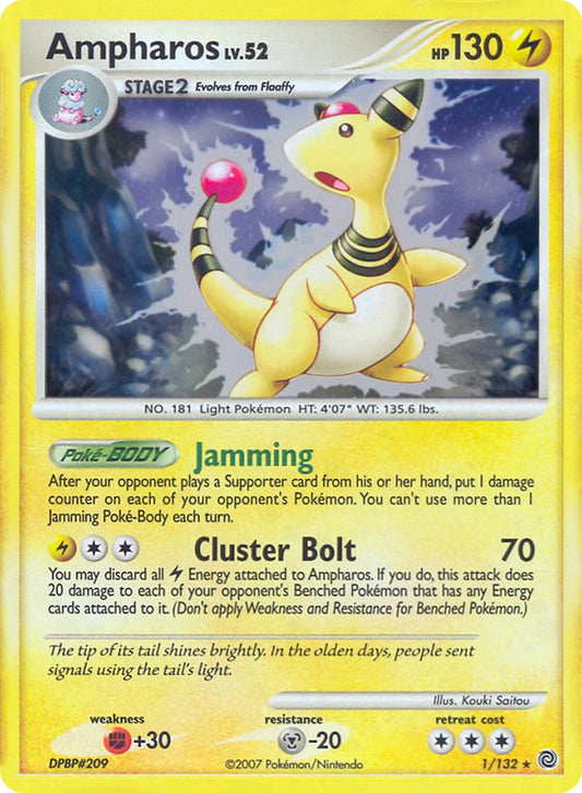 Ampharos - 1/132 (DP Secret Wonders) [PR - 001/132]