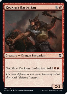 Reckless Barbarian [CLB - 193]