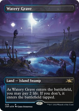 Watery Grave (Borderless) (Galaxy Foil) [UNF - 529]