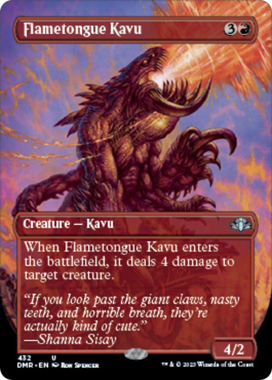 Flametongue Kavu (Borderless) [DMR - 432]