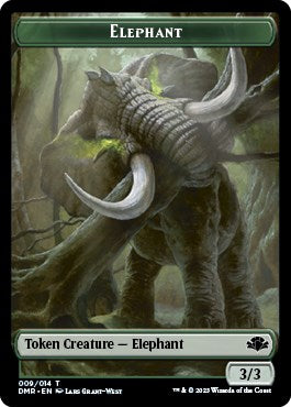 Elephant // Cat (003) Double-Sided Token [DMR - 9 // 3]