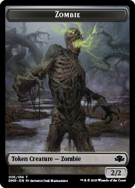 Zombie // Cat (008) Double-Sided Token [DMR - 5 // 8]