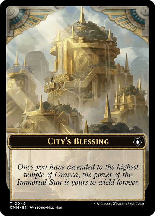 City's Blessing // Emblem - Teferi, Temporal Archmage Double-Sided Token [CMM - 49 // 53]