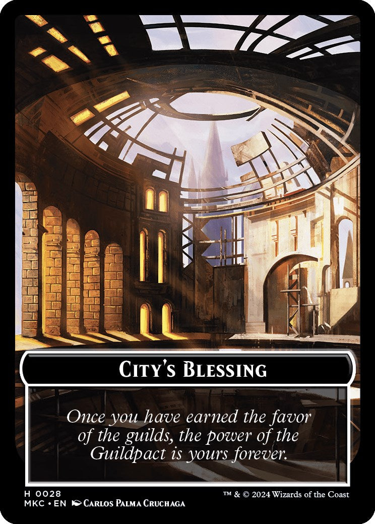 City's Blessing // Zombie Double-Sided Token [MKC - 28 // 11]