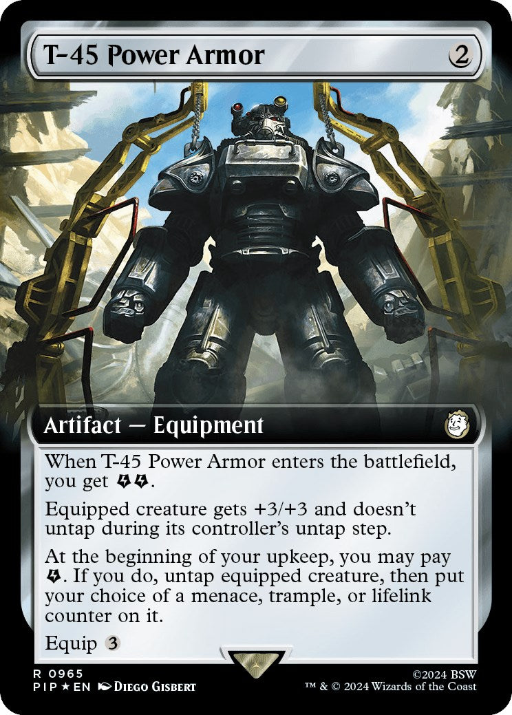 T-45 Power Armor (Extended Art) (Surge Foil) [PIP - 965]