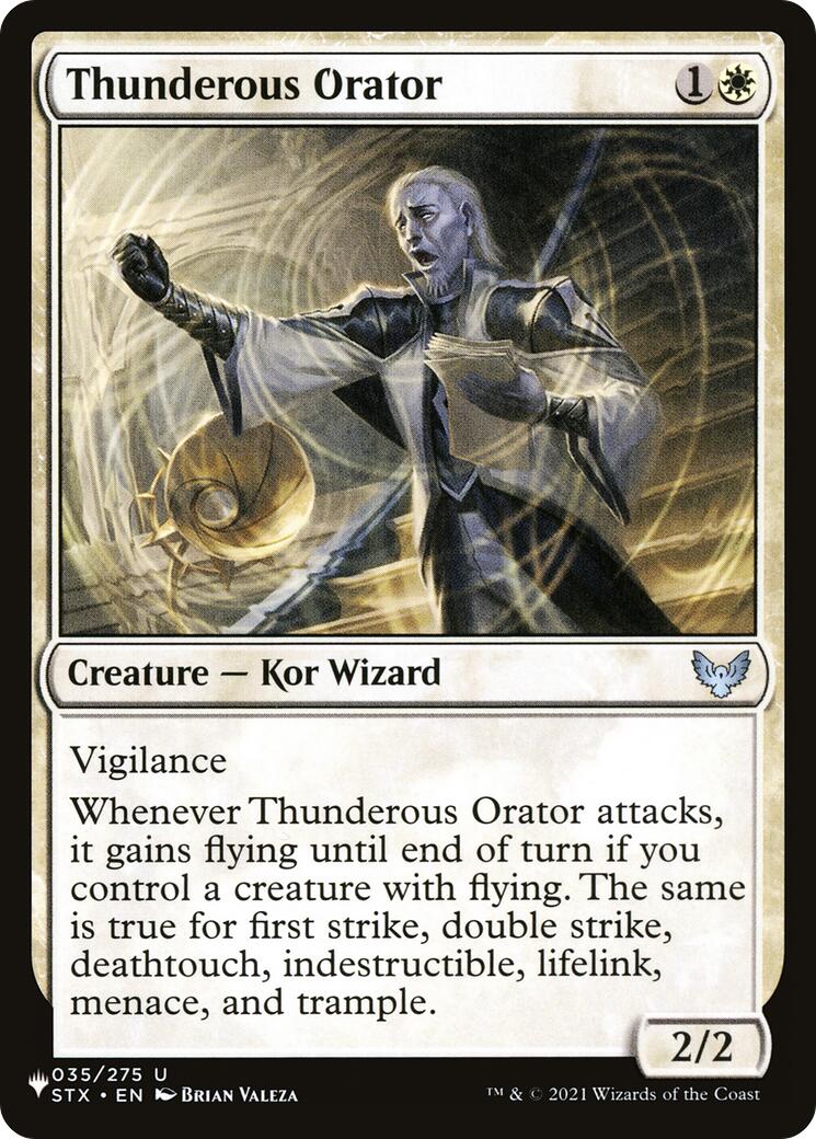 Thunderous Orator [LIST - 35]