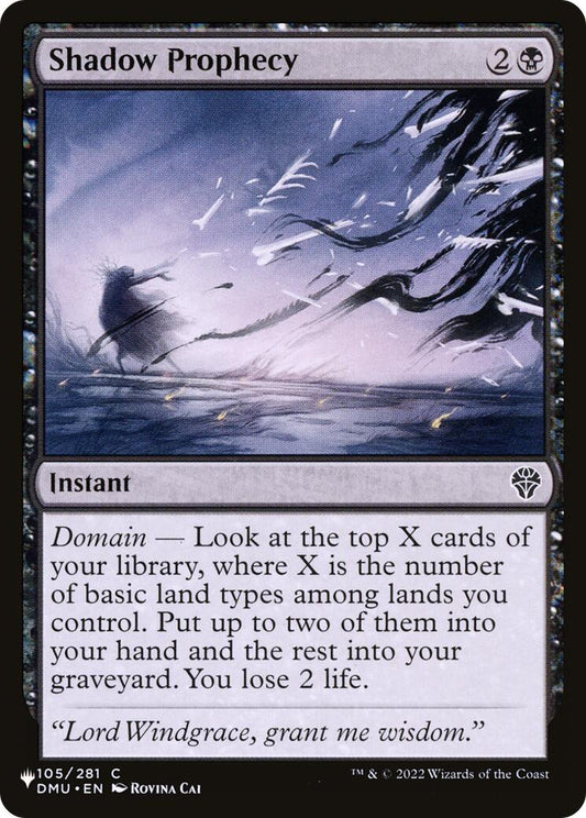 Shadow Prophecy [LIST - 105]