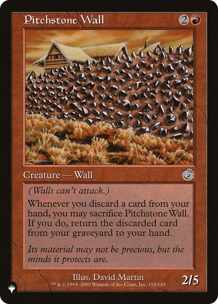 Pitchstone Wall [LIST - 110]